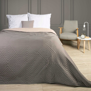 Prikrývka, prehozy na posteľ - Lamia/Gray+ECRU/200x220 Bedspread