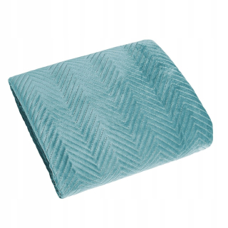 Prikrývka, prehozy na posteľ - Bedspread 200x220 Velor Sofia Mint