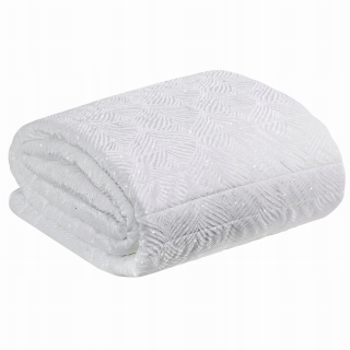 Prikrývka, prehozy na posteľ - Bedspread na posteľ 220x240 Eurofirans Luna Biała