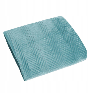 Prikrývka, prehozy na posteľ - Bedspread 70x160 Velor Sofia Mint