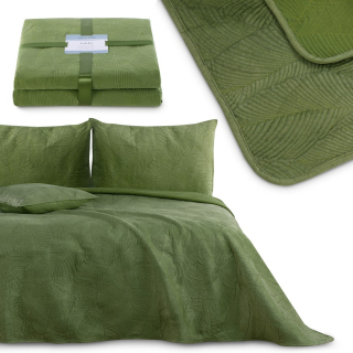 Prikrývka, prehozy na posteľ - Palsha Bedspread Green vyšívaný 240x260 Ameliahom