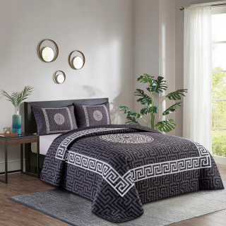 Prikrývka, prehozy na posteľ - Store Rosa Black 220x240 Y174
