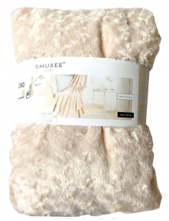 Prikrývka, prehozy na posteľ - Slukee Polyester 220 x 200 cm béžové/ecrue posteľ