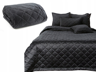 Prikrývka, prehozy na posteľ - Bedspread 220x240 Eurofirany Kristin 1 čierna
