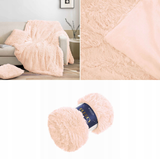 Prikrývka, prehozy na posteľ - Bedspread Bed 200x220 Fleecy Peach