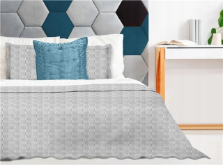 Prikrývka, prehozy na posteľ - Jacquard Bedding 70x160 popol