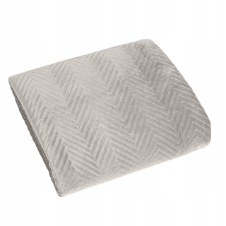 Prikrývka, prehozy na posteľ - Béžová posteľná bedspread 200x220 welvet Sofia