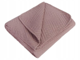 Prikrývka, prehozy na posteľ - BRW Bedspread 200 x 180 cm odtiene ružovej