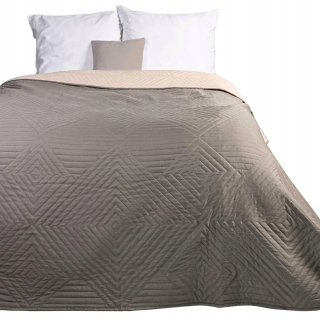 Prikrývka, prehozy na posteľ - Dvojité lôžko Lamia 200x220 Gray + ECRU