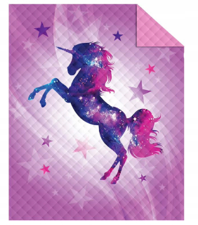 Prikrývka, prehozy na posteľ - Posteľ pre posteľ pre deti 170x210 UNICORN 170