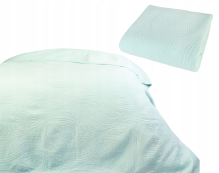 Prikrývka, prehozy na posteľ - Bedspread pre posteľ 200x220 prešívané vzory mäty