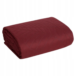 Prikrývka, prehozy na posteľ - Bedspread 200x220 prešívané burgunddy pl