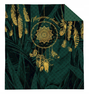 Prikrývka, prehozy na posteľ - Bedspread 170x210 Green Dream Catcher