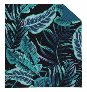 Prikrývka, prehozy na posteľ - Bedspread 200x220 Natura listy