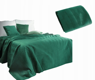 Prikrývka, prehozy na posteľ - Bedspread na posteľ 230x260 Eurofirany Sofia Zielona