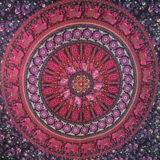 Prikrývka, prehozy na posteľ - Purple Pocket Bedspreads India 140x210