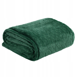 Prikrývka, prehozy na posteľ - Blokovaná posteľ prikrývka Cindy4 c. Zelená 150x200 Plaid