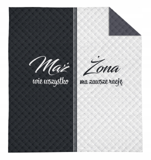 Prikrývka, prehozy na posteľ - Powel Bedspread 170x210 CM Manžel a manželka