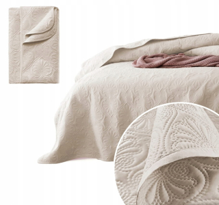 Prikrývka, prehozy na posteľ - Bunning Bed pre prešívanú posteľ leila krém 220x240