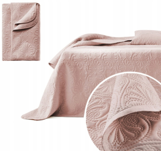 Prikrývka, prehozy na posteľ - Powel Bed Bedspread leila práškový ružový 240x26