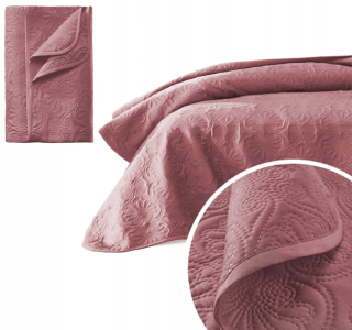Prikrývka, prehozy na posteľ - Zablokovaná pre prešívanú posteľ Leila Indian Rose 200x2
