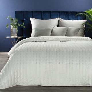 Prikrývka, prehozy na posteľ - Bedspread na posteli Velvet Frida1 170x210, biela
