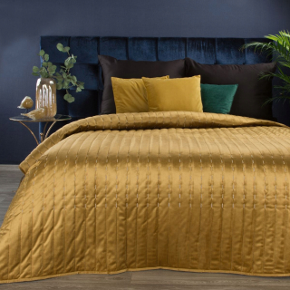 Prikrývka, prehozy na posteľ - Bedspread na posteli Velvet Frida1 220x240, med