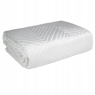Prikrývka, prehozy na posteľ - Bedspread na lôžku Velvet Sofia2 220x240, biela