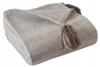 Prikrývka, prehozy na posteľ - Plánovanie moru Melange s strapcami 150x200 boho béžová