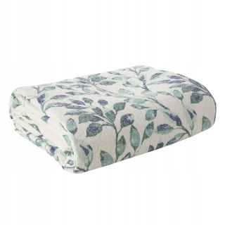 Prikrývka, prehozy na posteľ - Bedspread vzor z prešívaných vetiev 200x220 zelená