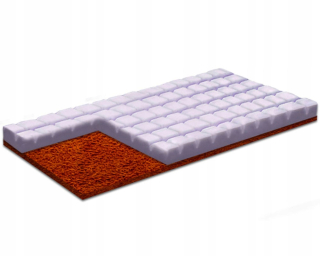 Matrac na posteľ - Topper Topper 80x200 Coconut Cube Overlay