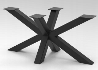 Nábytkové nožičky - Stolová noha Metal Spider Loft 1500x700