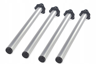 Nábytkové nožičky - Nábytok pre nohu pre GTV Fi60 mm H-710 Silver 4x