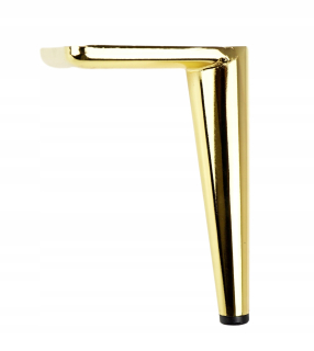 Nábytkové nožičky - Nábytok nohy szpilka 15 cm moderný zlatý lesk