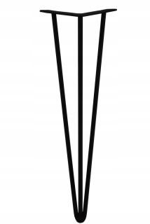 Nábytkové nožičky - Vlasovňa originálna šípka kovová noha 43 cm