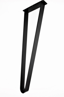 Nábytkové nožičky - Kovová noha, čierne nohy Luna, výška 72 cm