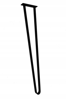 Nábytkové nožičky - Kovová noha, nohy čierny stôl, výška 72 cm luna