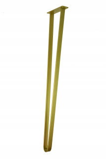 Nábytkové nožičky - Kovová noha, zlaté nohy, stôl, výška 72 cm luna