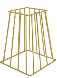 Nábytkové nožičky - Kovová noha, zlato do tabuľky 48 cm, tyč 10 mm