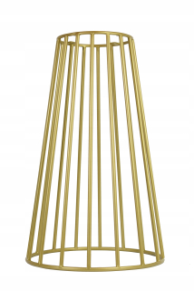 Nábytkové nožičky - Kovová noha, zlato do tabuľky 72 cm, tyč 12 mm