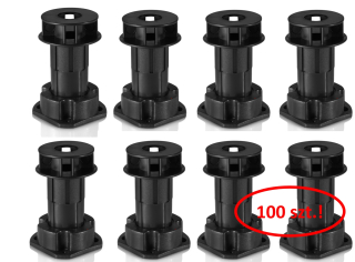 Nábytkové nožičky - H80 80-120 kuchynská noha, 100 ks!
