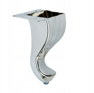 Nábytkové nožičky - Glamour Chrome z oceľovej nohy14,5 cm