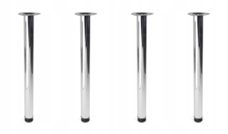 Nábytkové nožičky - Nohy pre nastavenie chrómu stolového stola 710 mm 4 ks