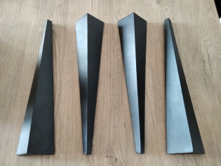 Nábytkové nožičky - Nohy pre podkrovnú tabuľku 4 kusy čierne 40 cm