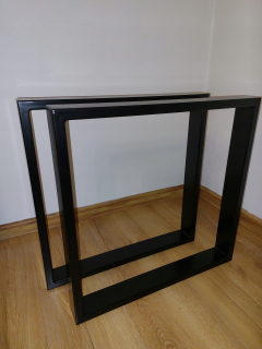 Nábytkové nožičky - Stolové nohy podkrovia čierna súprava pre zadarmo 50x40