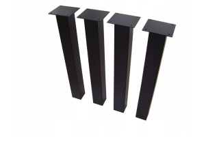 Nábytkové nožičky - 4 x Kovové nohy nohy vlásenky 41 cm fi 10 stôl