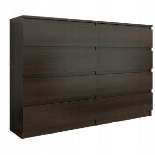 Komoda do obývačky - Kufrík 70 cm 4 biele zásuvky