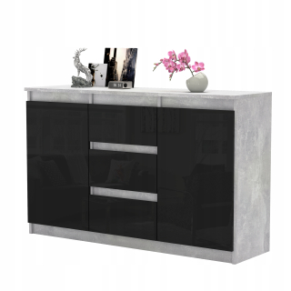 Komoda do detskej izby - Moderná AGA hrudník zásuviek 120 cm predný lesk