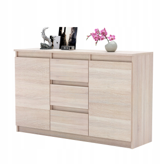 Komoda do detskej izby - Moderná aga hrudník s zásuvkami 120 cm priestranné farby