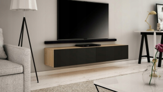 Skrinka pod TV - Moderná priestranná komoda 120 cm betón 2D3SZ